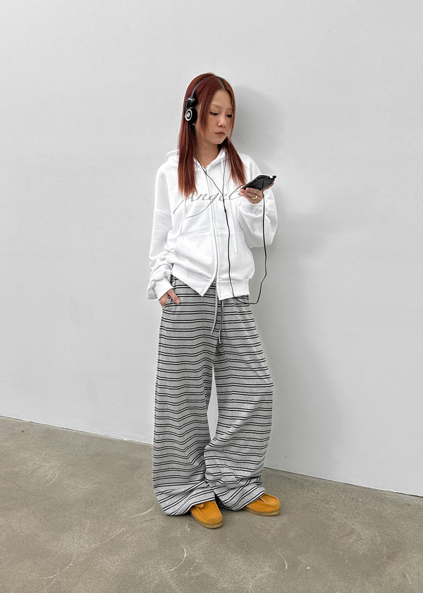 Rotaf Two-way Lettering Hooded Zip-up