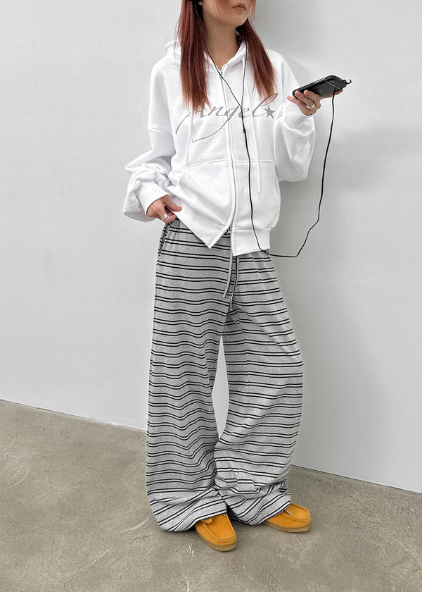 Rotaf Two-way Lettering Hooded Zip-up