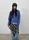 Romtoneton Big Color-Block Turban Beanie