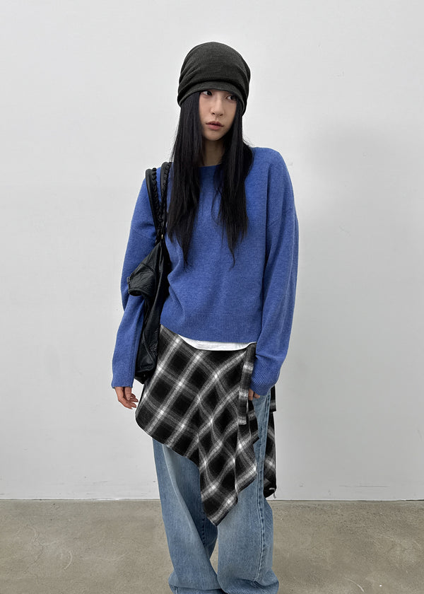 Romtoneton Big Color-Block Turban Beanie