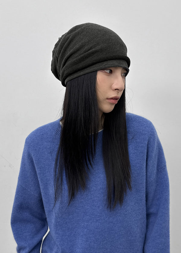 Romtoneton Big Color-Block Turban Beanie