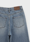 Juliet Semi-washed Wide Denim Pants