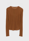 Delke Henley Neck Button Long Sleeve T-shirt (30% Wool)