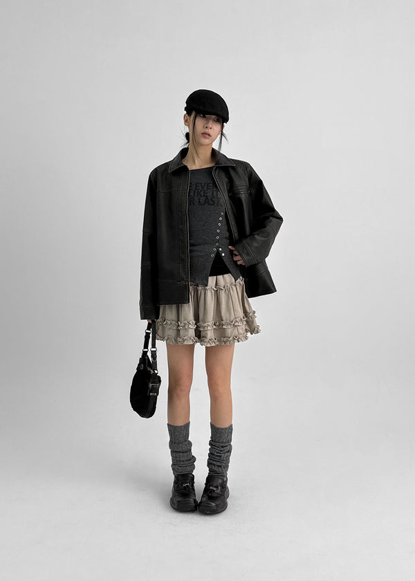 Harming Cancan Banding Mini Skirt