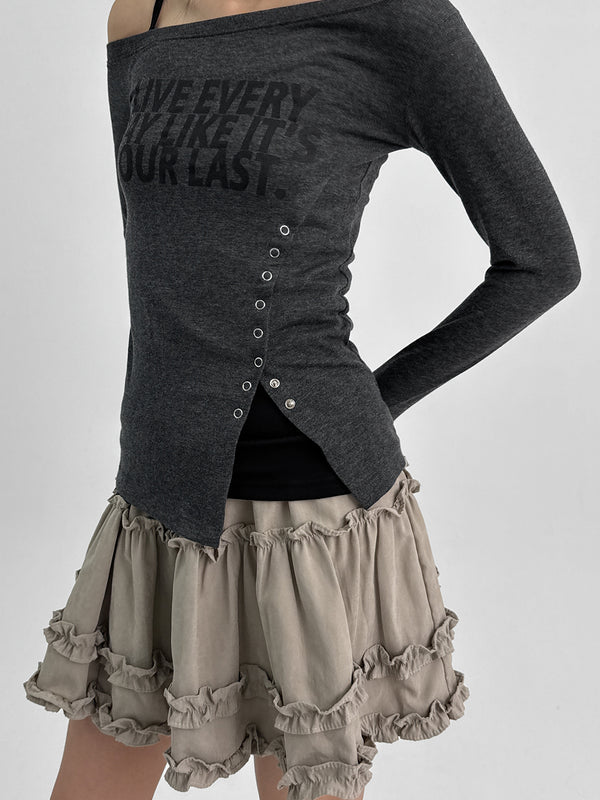 Harming Cancan Banding Mini Skirt