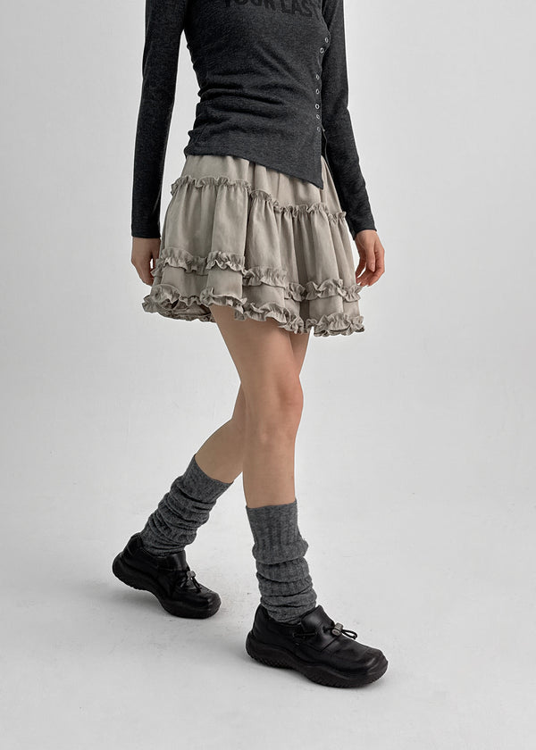 Harming Cancan Banding Mini Skirt