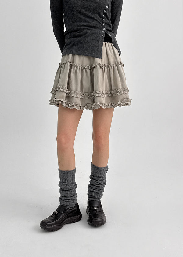 Harming Cancan Banding Mini Skirt