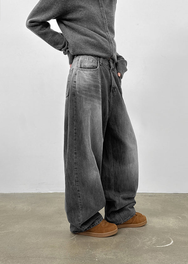 Nez Washed Wide Denim Pants