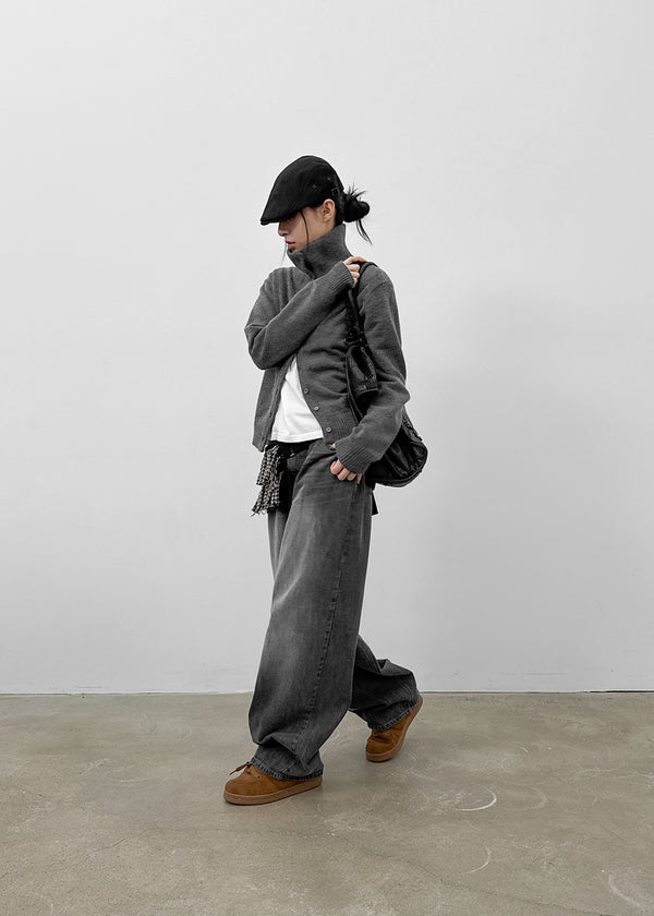 Nez Washed Wide Denim Pants