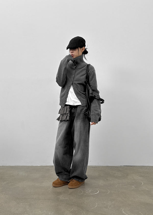 Nez Washed Wide Denim Pants