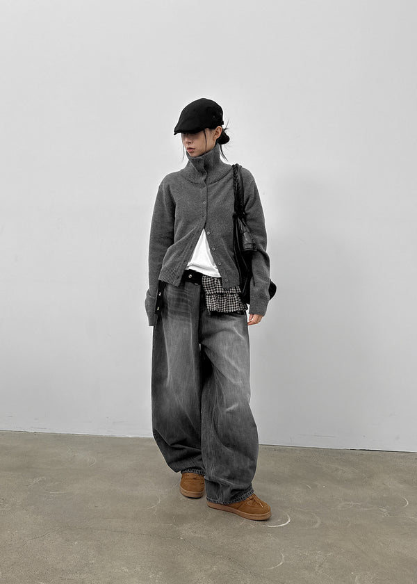 Nez Washed Wide Denim Pants