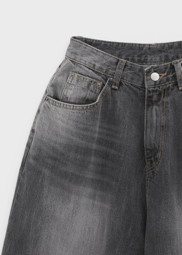 Nez Washed Wide Denim Pants