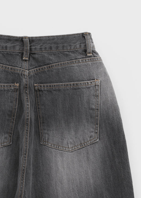 Nez Washed Wide Denim Pants