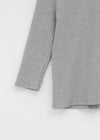 Riming Diagonal Slit 3/4 Sleeve Tee