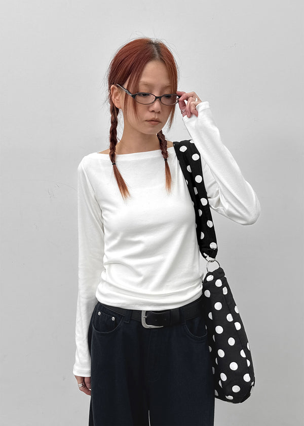 Kiryan Boat Neck Long Sleeve T-shirt