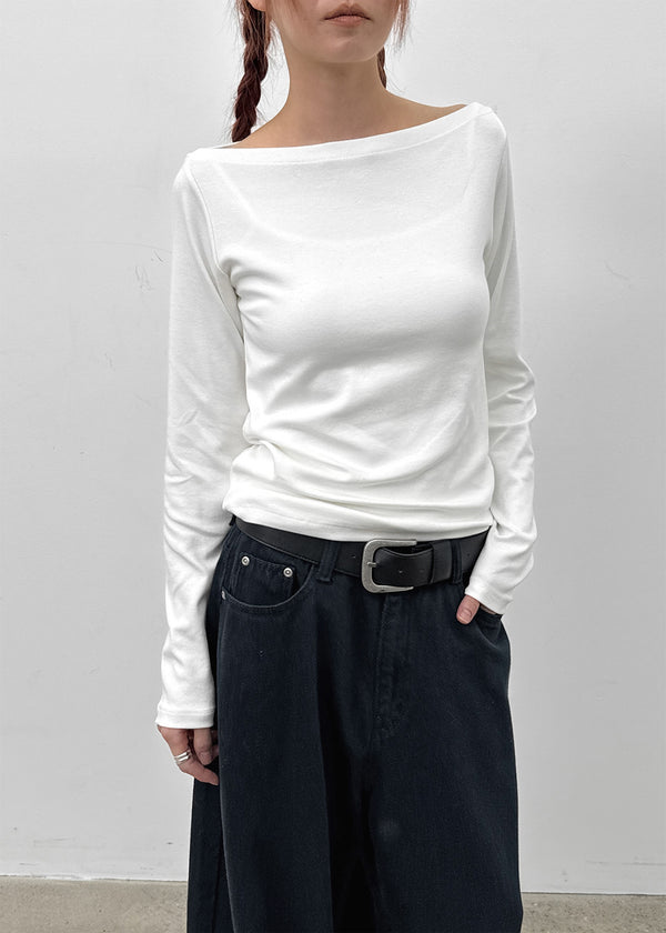 Kiryan Boat Neck Long Sleeve T-shirt