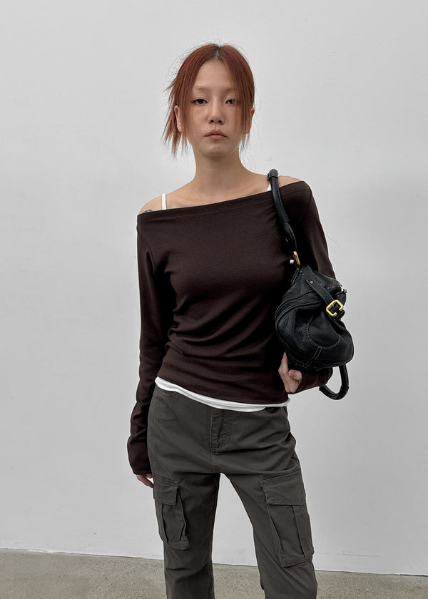 Kiryan Boat Neck Long Sleeve T-shirt