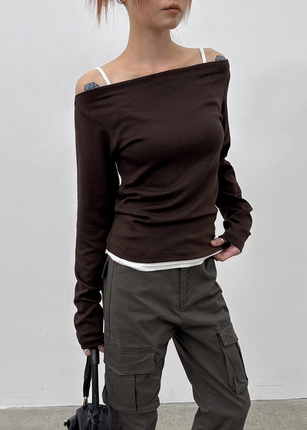 Kiryan Boat Neck Long Sleeve T-shirt