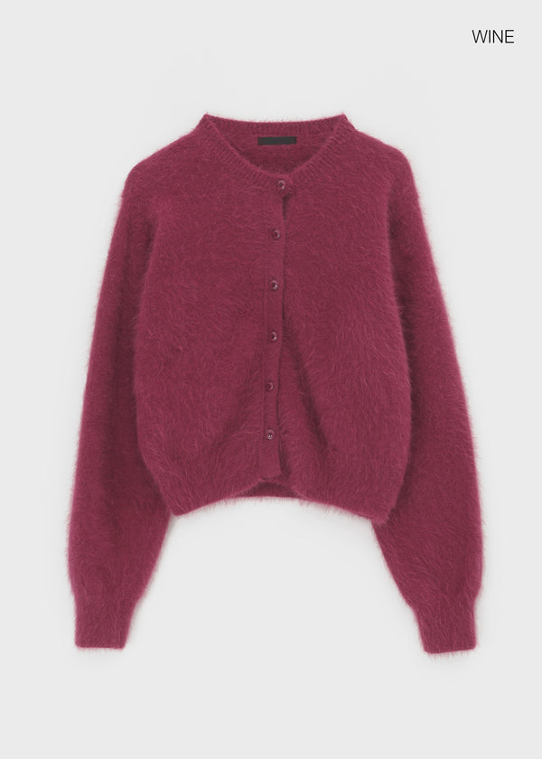Fran Knit Round Cardigan (80% Angora)