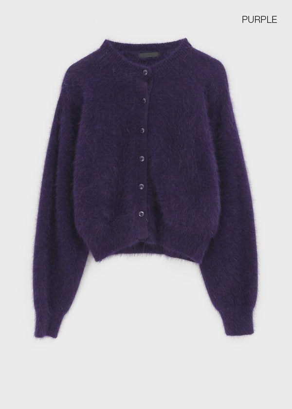 Fran Knit Round Cardigan (80% Angora)