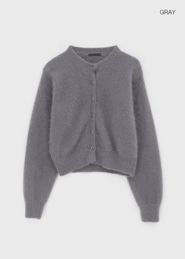 Fran Knit Round Cardigan (80% Angora)