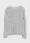 Lambdo Loose Fit Henley Neck Knit Long Sleeve T-shirt