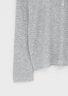 Lambdo Loose Fit Henley Neck Knit Long Sleeve T-shirt