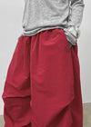 Huchee Pintuck Nylon Balloon Banding Pants