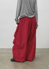Huchee Pintuck Nylon Balloon Banding Pants