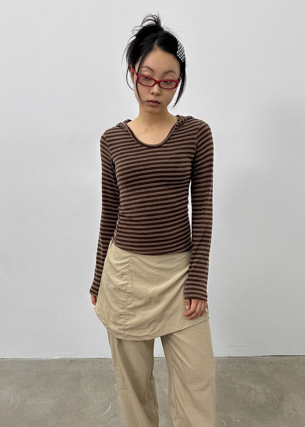 Zelm Striped Knit Hoodie