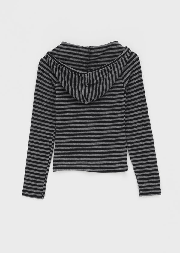 Zelm Striped Knit Hoodie