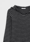 Zelm Striped Knit Hoodie
