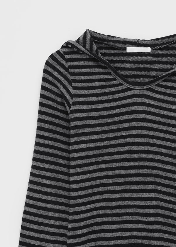 Zelm Striped Knit Hoodie