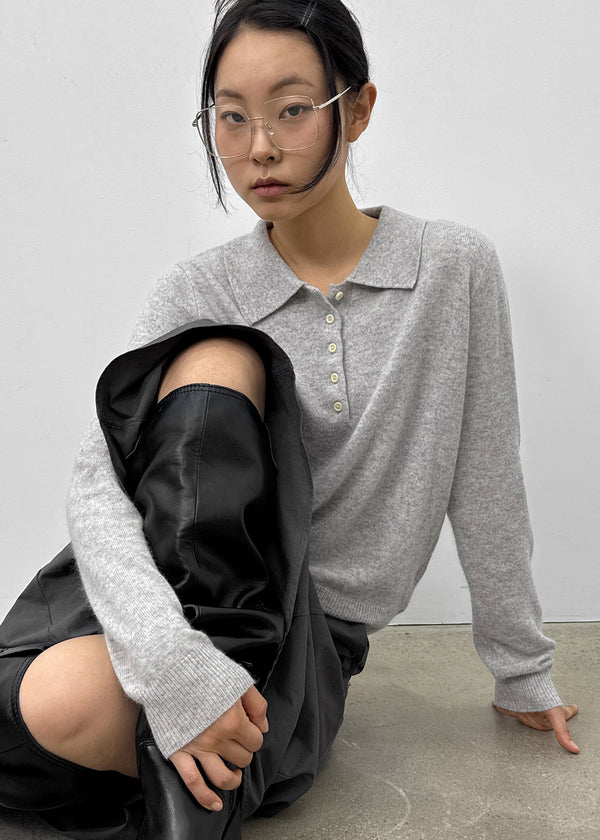 Kinte Daily Wool Collar Knitwear