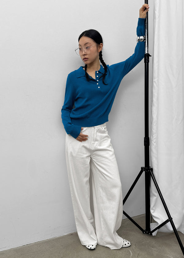 Kinte Daily Wool Collar Knitwear