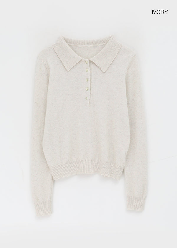 Kinte Daily Wool Collar Knitwear