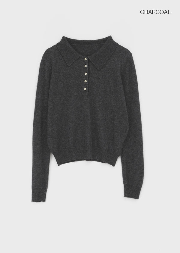 Kinte Daily Wool Collar Knitwear