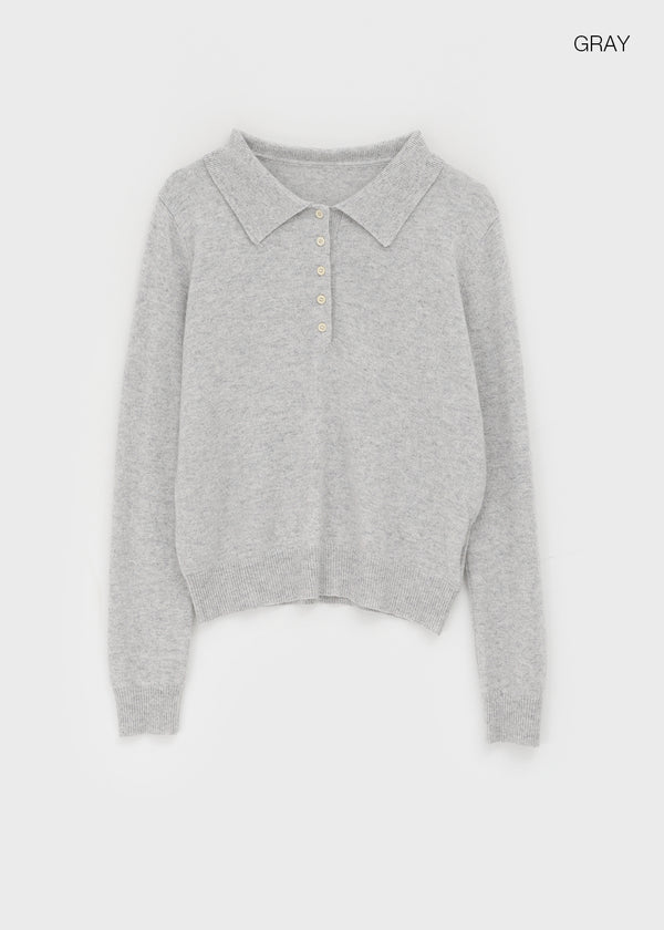 Kinte Daily Wool Collar Knitwear