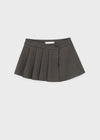 Paeli Set - Pleated Wrap Skirt, Pin-tuck Slacks