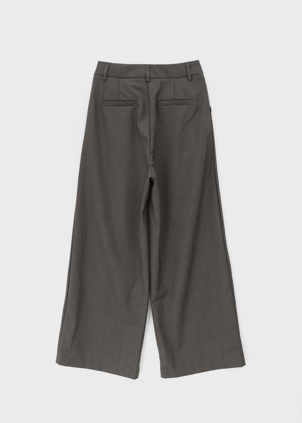 Paeli Set - Pleated Wrap Skirt, Pin-tuck Slacks