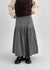 Shander Back Banding Flare Long Skirt
