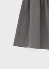 Shander Back Banding Flare Long Skirt