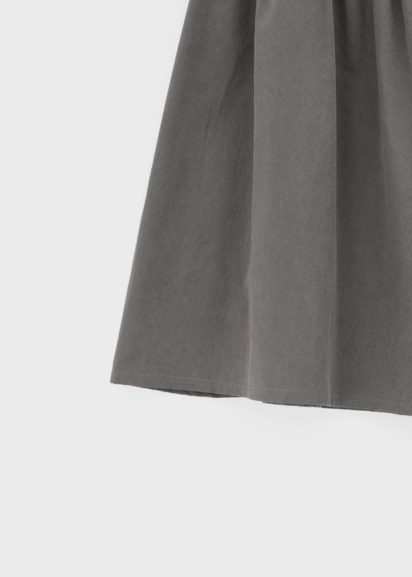 Shander Back Banding Flare Long Skirt