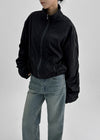 Hats High Neck Shirring Windbreaker Jumper
