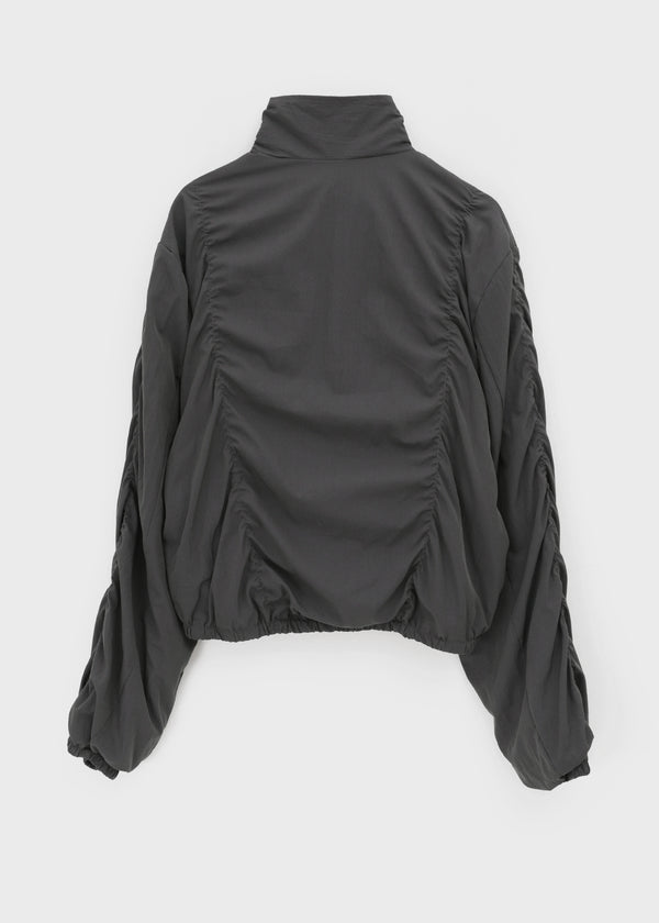 Hats High Neck Shirring Windbreaker Jumper