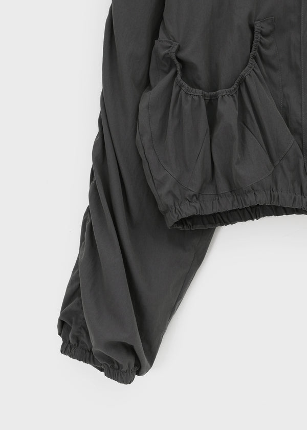 Hats High Neck Shirring Windbreaker Jumper