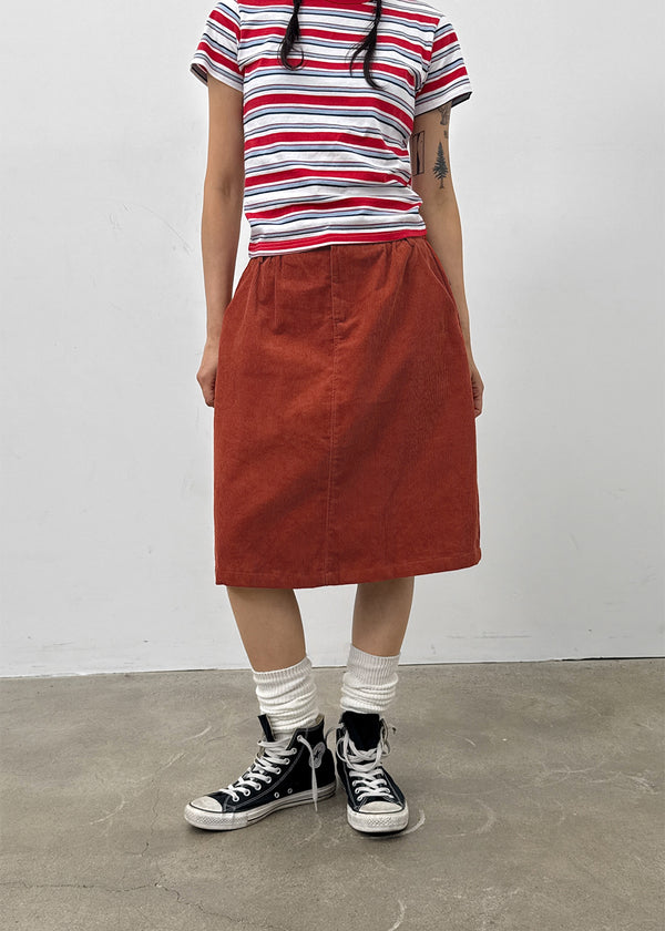 Bronx Corduroy Midi Skirt