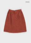 Bronx Corduroy Midi Skirt