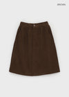 Bronx Corduroy Midi Skirt