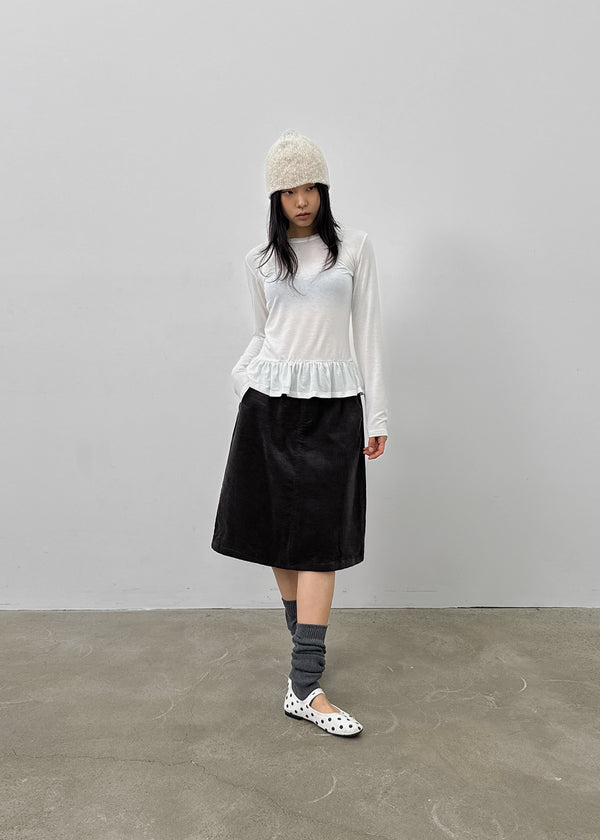 Bronx Corduroy Midi Skirt